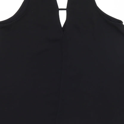 River Island Womens Black   Camisole Tank Size 8  - Cut out back
