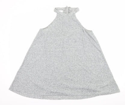 Womens UK Size 6 New Look Grey Basic Tank