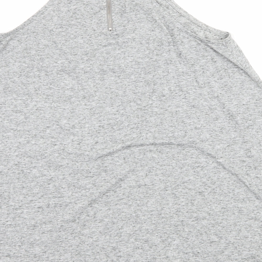 Womens UK Size 6 New Look Grey Basic Tank