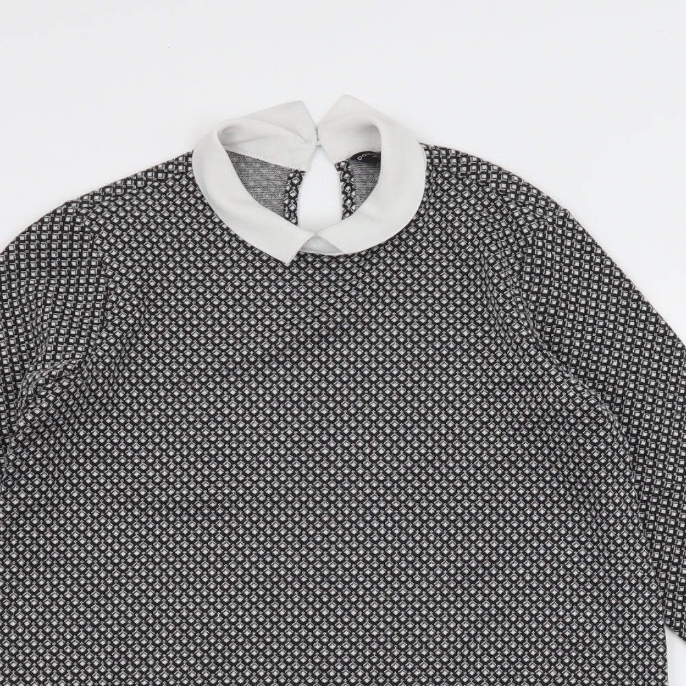 Womens UK Size 8 Dorothy Perkins Black Basic Blouse