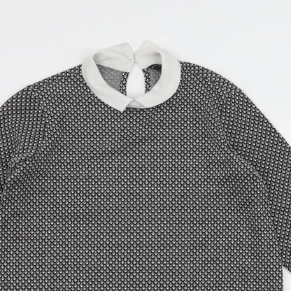 Womens UK Size 8 Dorothy Perkins Black Basic Blouse