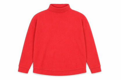 New Look Womens Red  Fleece Pullover Sweatshirt Size S