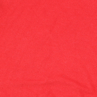 New Look Womens Red  Fleece Pullover Sweatshirt Size S