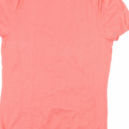 Womens UK Size 10 NEXT Orange Basic T-Shirt