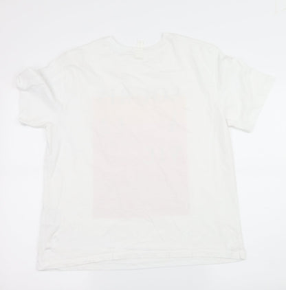Mens UK Size M H&M White  T-Shirt