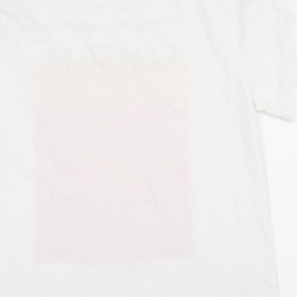 Mens UK Size M H&M White  T-Shirt