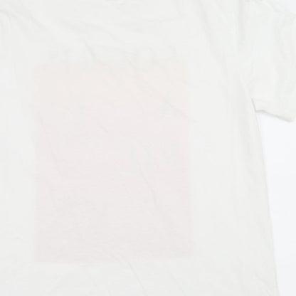 Mens UK Size M H&M White  T-Shirt