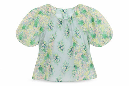 Womens UK Size 10 Topshop Blue Basic Blouse