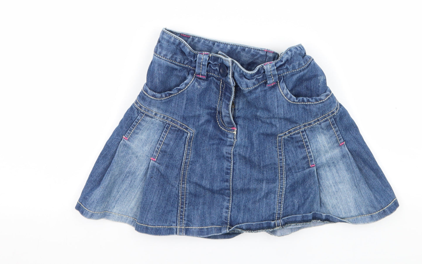 NEXT Girls Blue  Denim Flare Skirt Size 7 Years