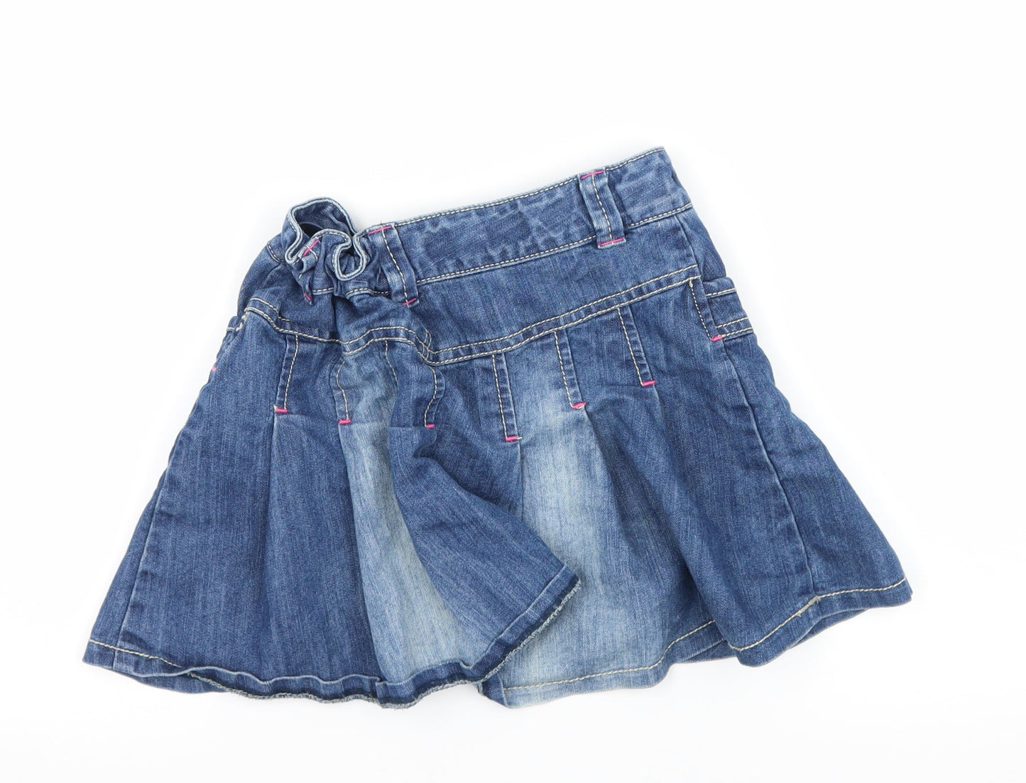 NEXT Girls Blue  Denim Flare Skirt Size 7 Years