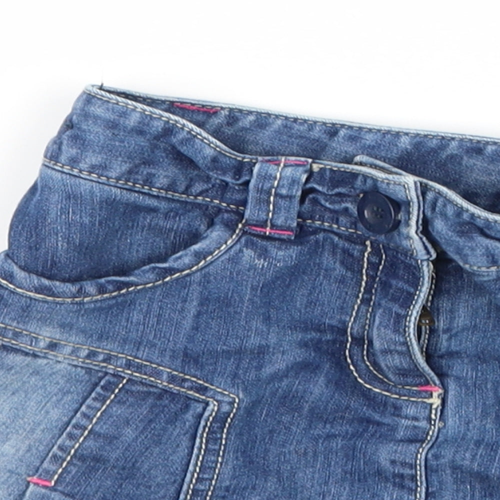 NEXT Girls Blue  Denim Flare Skirt Size 7 Years