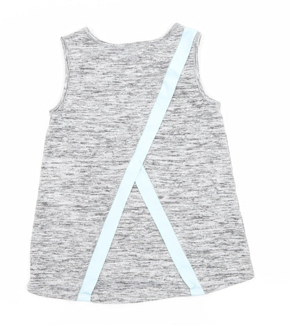 RElfex  Girls Grey  Jersey Basic T-Shirt Size 7-8 Years