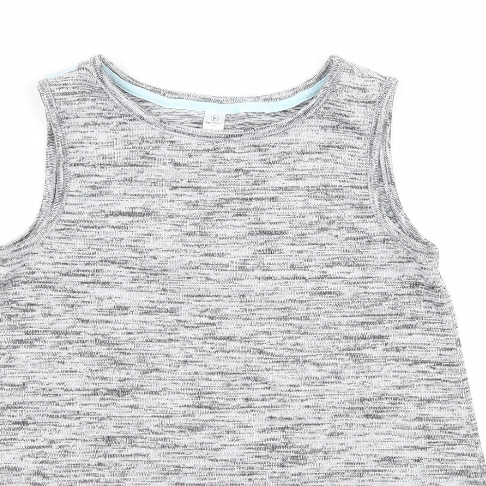 RElfex  Girls Grey  Jersey Basic T-Shirt Size 7-8 Years