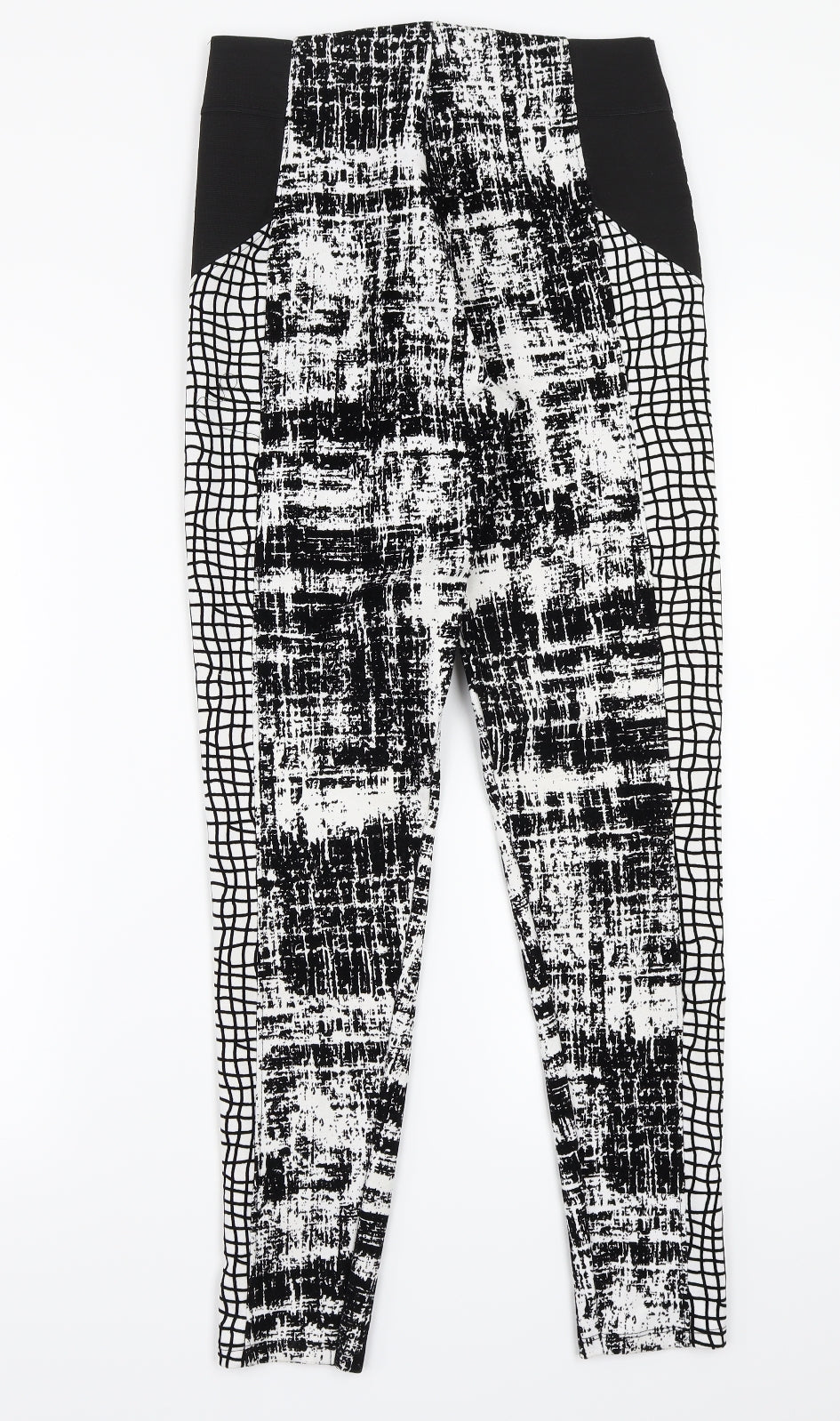 River Island Womens White Geometric  Jegging Trousers Size 10 L29 in