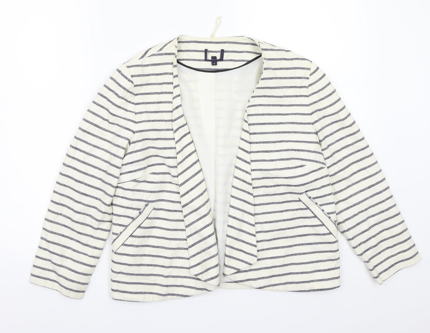 Womens UK Size 8 Preworn Regular White Blazer