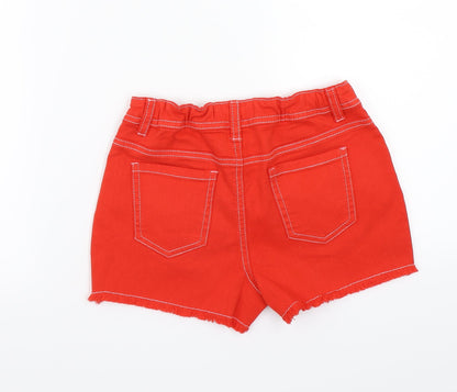 Marks and Spencer Girls Red   Bermuda Shorts Size 9-10 Years