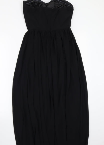 TD Womens Black   A-Line  Size 8