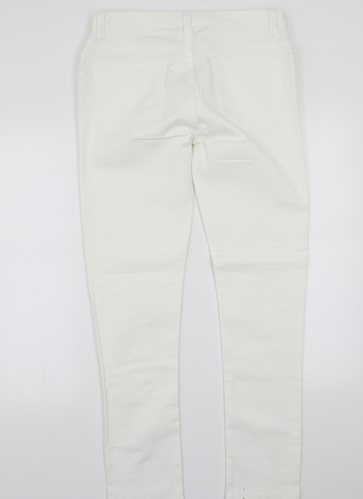 Denim & Co. Womens White   Straight Jeans Size 32 L32 in