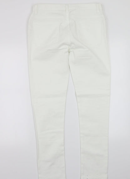 Denim & Co. Womens White   Straight Jeans Size 32 L32 in