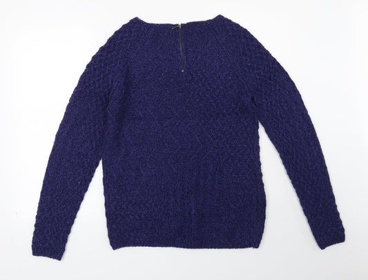 Ellen Reyes Womens Blue   Pullover Jumper Size M