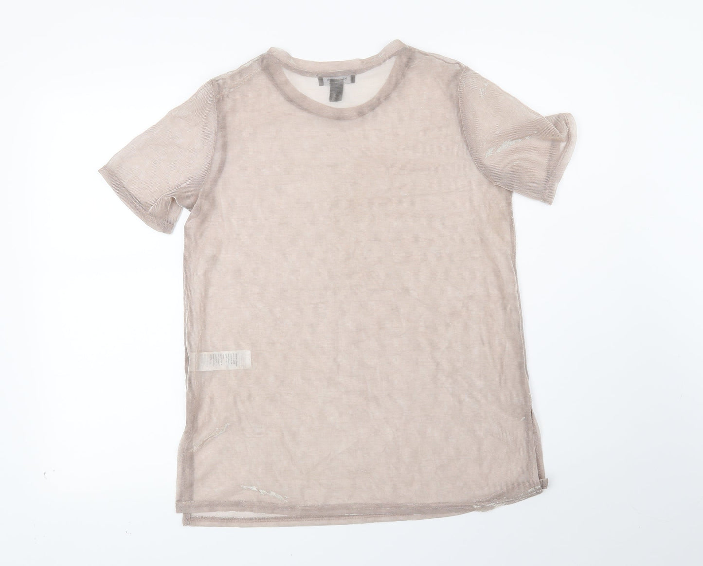 Womens UK Size 12 New Look Pink Basic Blouse
