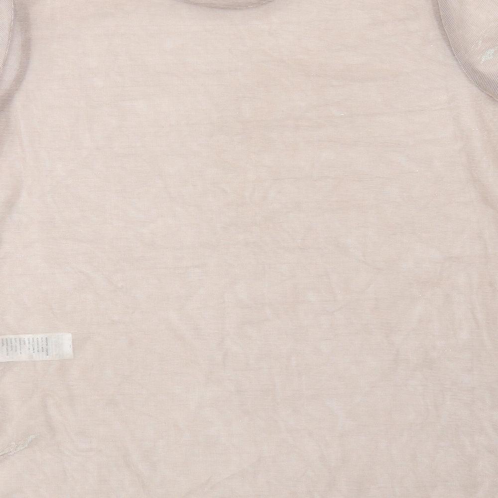 Womens UK Size 12 New Look Pink Basic Blouse