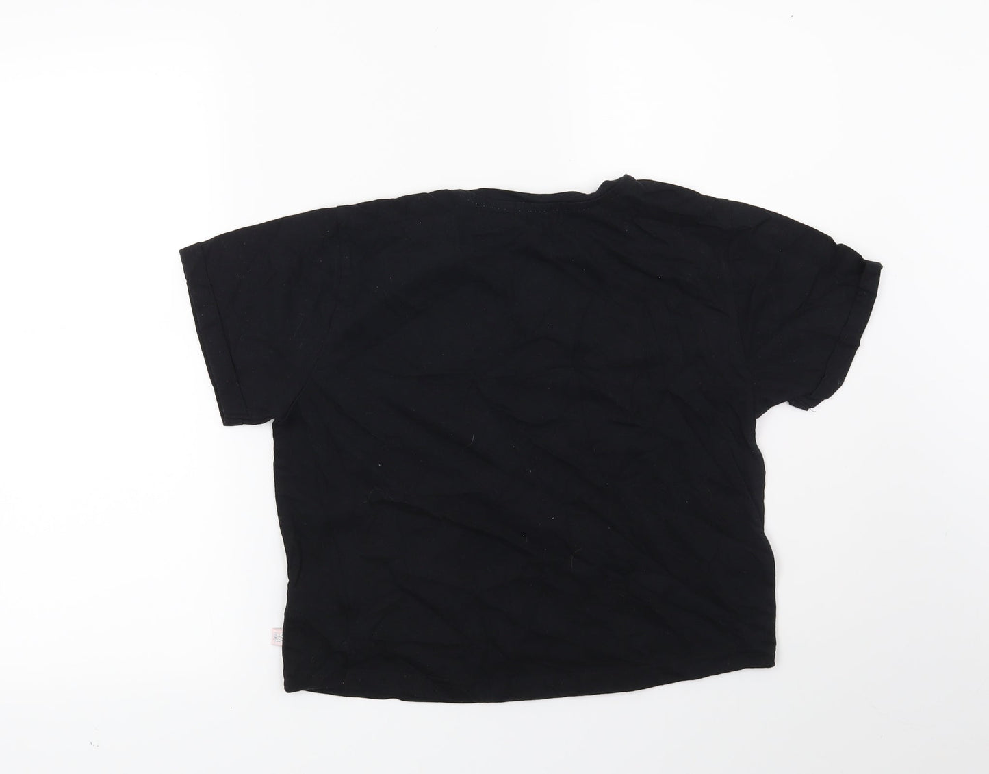 New Look Girls Black Solid  Top Pyjama Top Size M  - Cosy Club