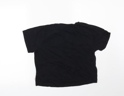 New Look Girls Black Solid  Top Pyjama Top Size M  - Cosy Club