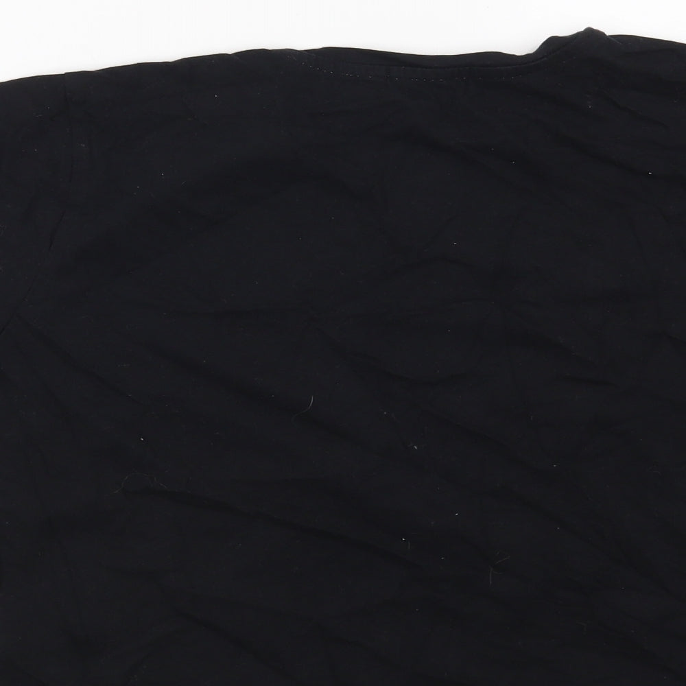 New Look Girls Black Solid  Top Pyjama Top Size M  - Cosy Club