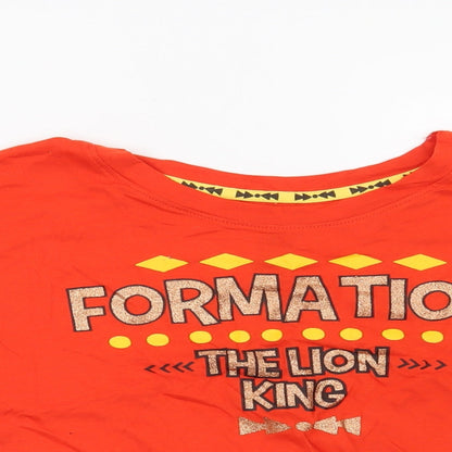 Love To Lounge Womens Red   Top Pyjama Top Size XS  - Disney The Lion King