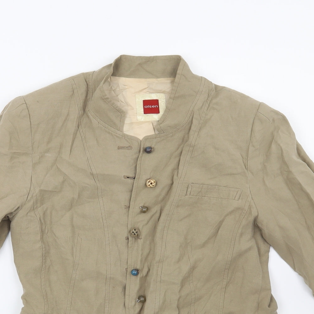 Olsen Womens Beige   Jacket  Size 12
