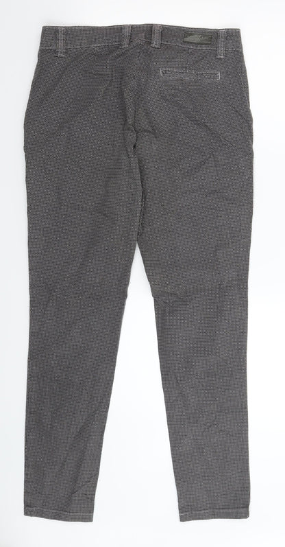 Karen Kate Womens Multicoloured Geometric  Chino Trousers Size 30 in L30 in