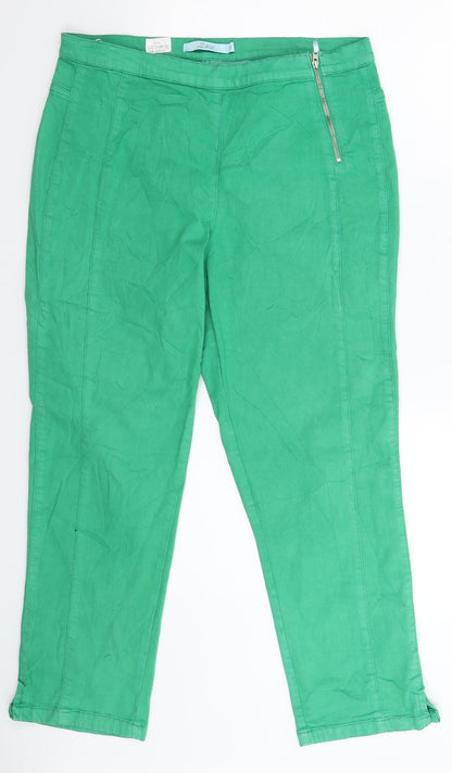 Z Biz Womens Green  Denim Jegging Jeans Size 32 in L25 in