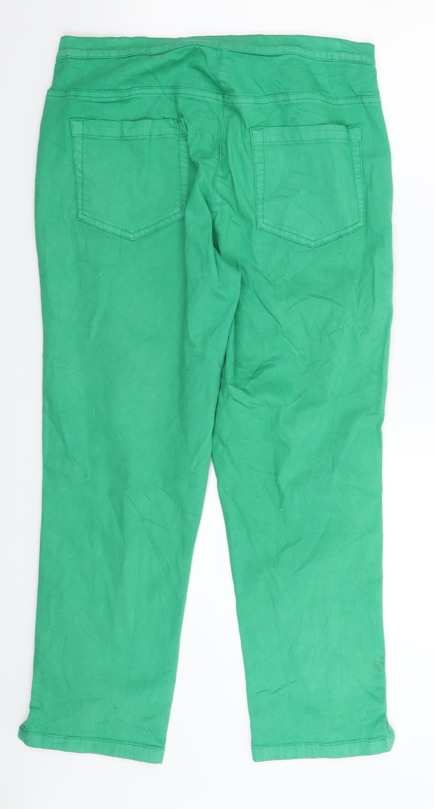 Z Biz Womens Green  Denim Jegging Jeans Size 32 in L25 in