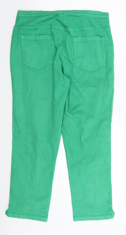 Z Biz Womens Green  Denim Jegging Jeans Size 32 in L25 in