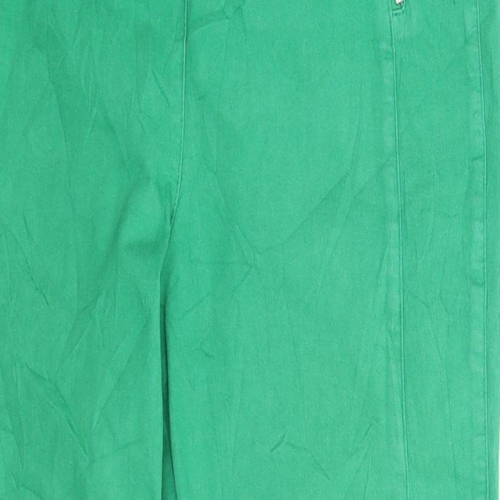 Z Biz Womens Green  Denim Jegging Jeans Size 32 in L25 in