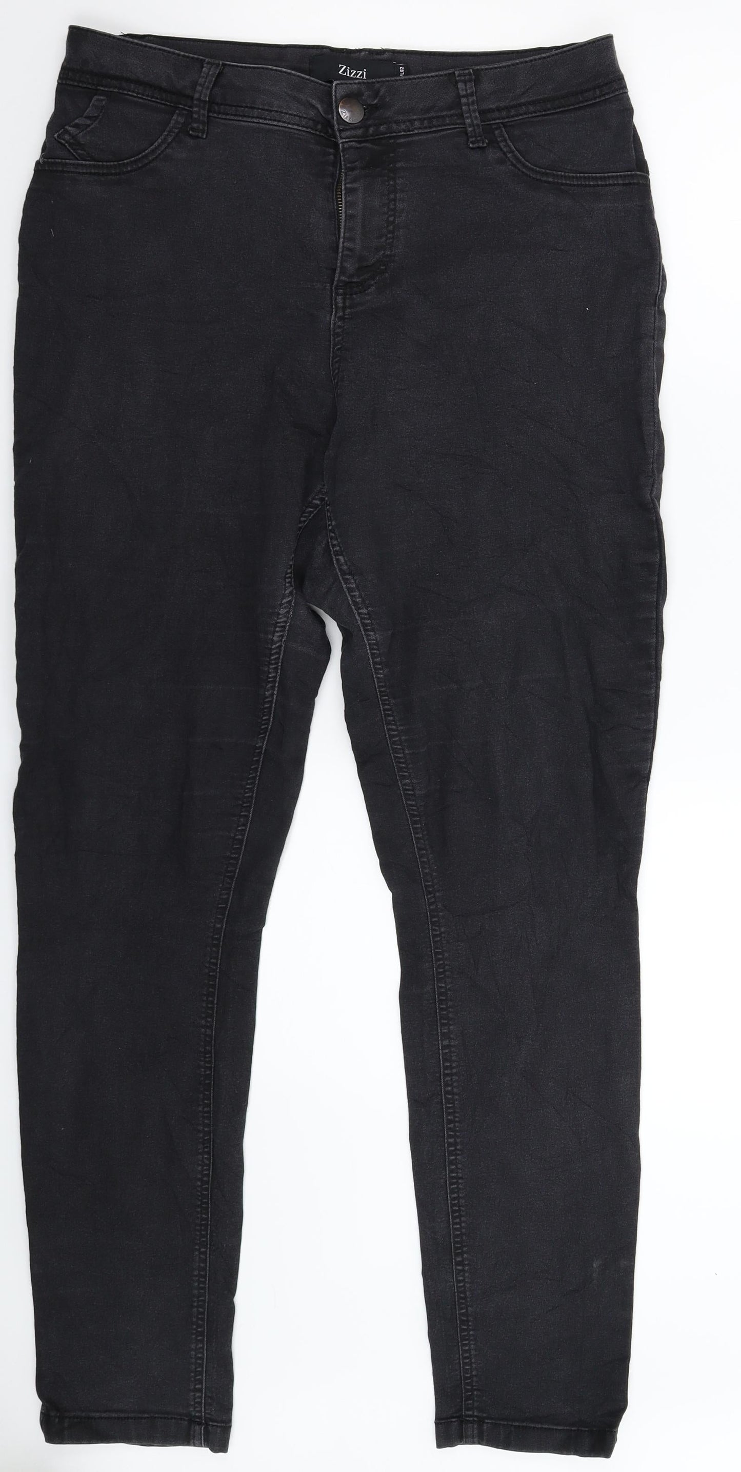 Zizzi Womens Black  Denim Skinny Jeans Size 34 in L31 in