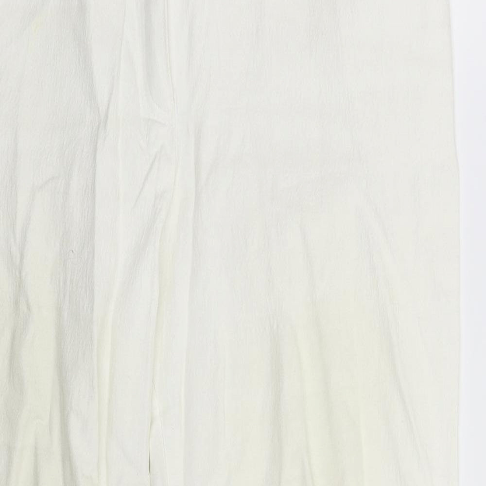 Basler Womens White Extra Slim Cotton Jeans Size 14