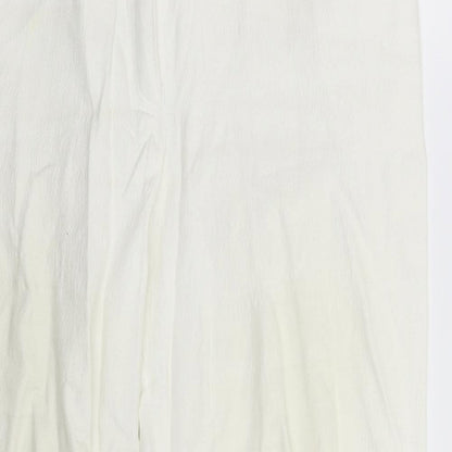 Basler Womens White Extra Slim Cotton Jeans Size 14