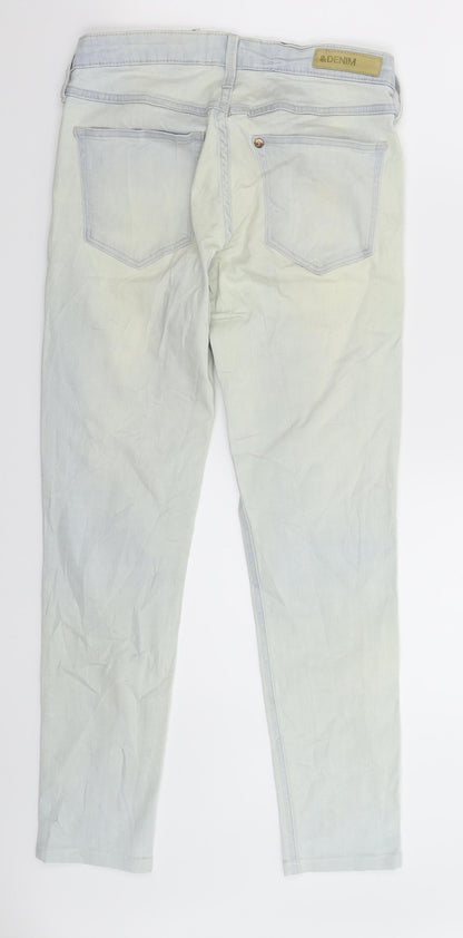 Womens UK Size 27 in H&M Extra-Slim Fit Skinny Blue Jeans