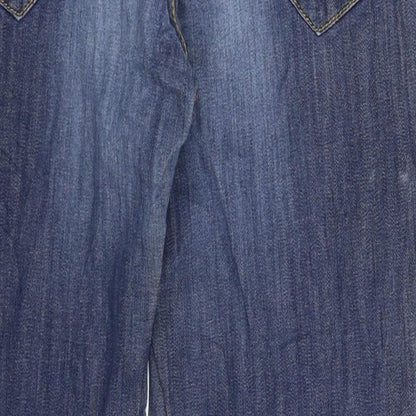 Number One Womens Blue  Denim Straight Jeans Size 30 in L27 in