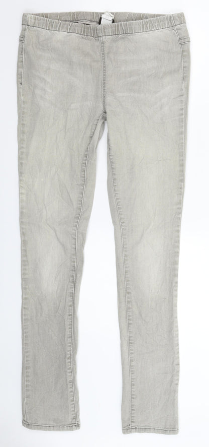 Womens UK Size 32 in Pieces Extra-Slim Fit Jegging Grey Jeans