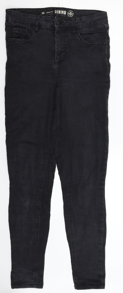 Womens UK Size 10 Preworn Extra-Slim Fit Jegging Black Jeans