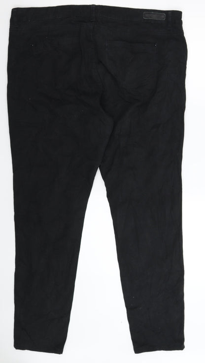 Lucy Womens Black   Trousers  Size 42 in L32 in