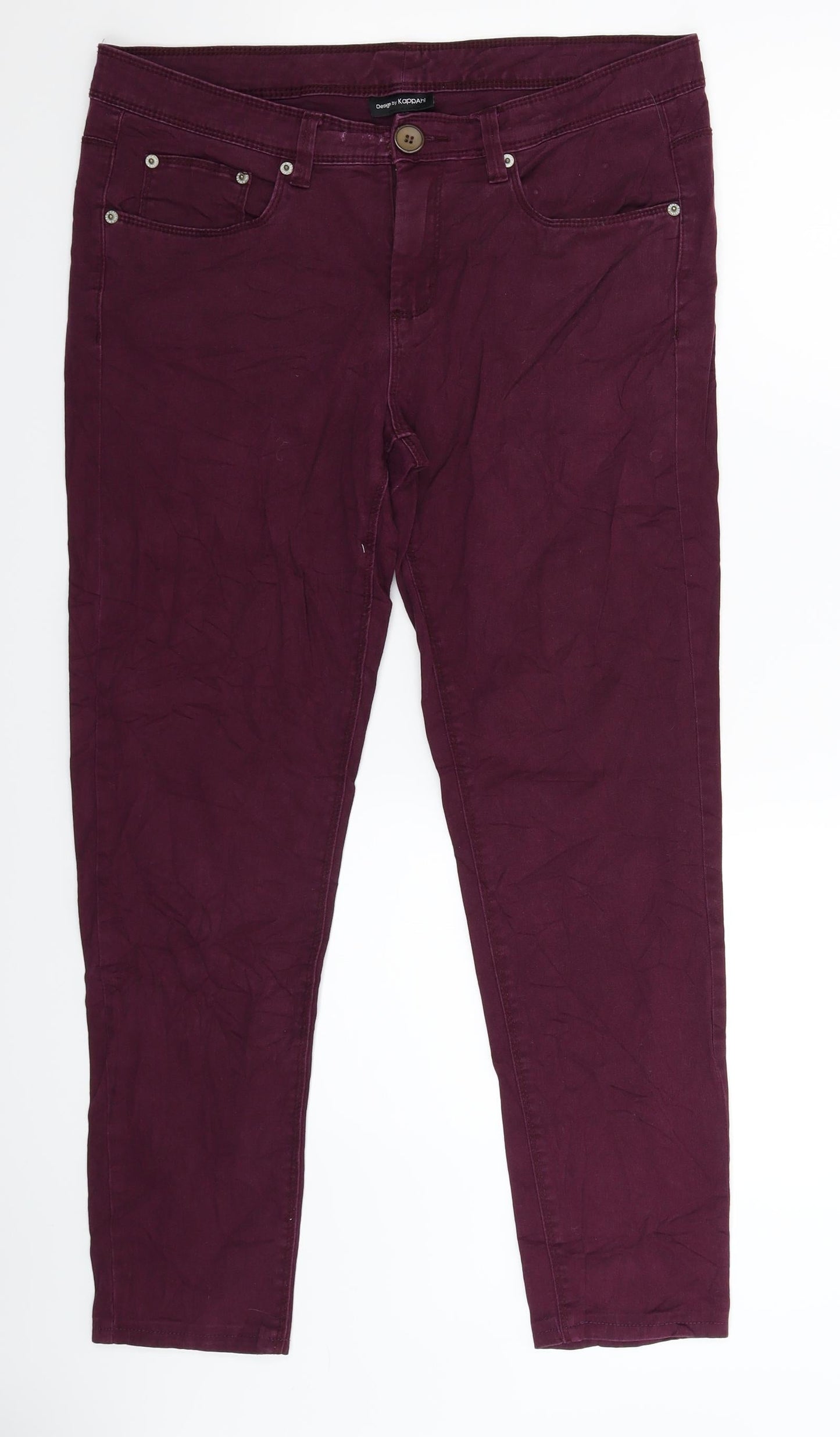 Kappahl Womens Purple  Denim Skinny Jeans Size 34 in L27 in