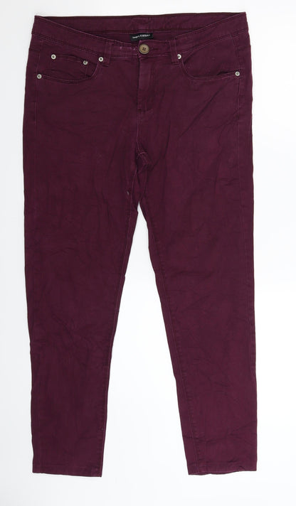 Kappahl Womens Purple  Denim Skinny Jeans Size 34 in L27 in