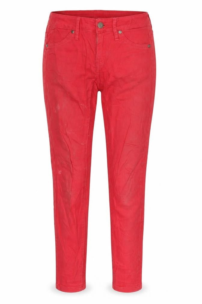 Womens UK Size 6 Mango Extra-Slim Fit Jegging Red Jeans