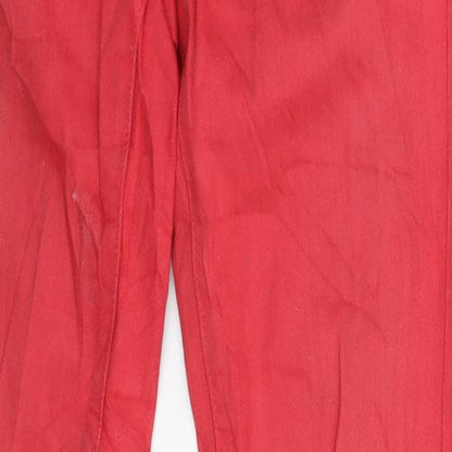 Mango Womens Red  Denim Jegging Jeans Size 6 L29 in