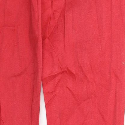 Mango Womens Red  Denim Jegging Jeans Size 6 L29 in