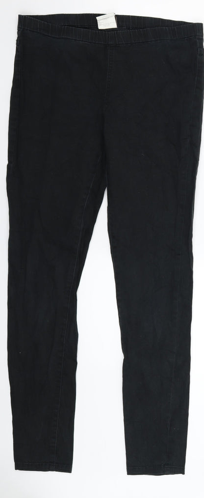 Womens UK Size 32 in Pieces Extra-Slim Fit Jegging Black Jeans